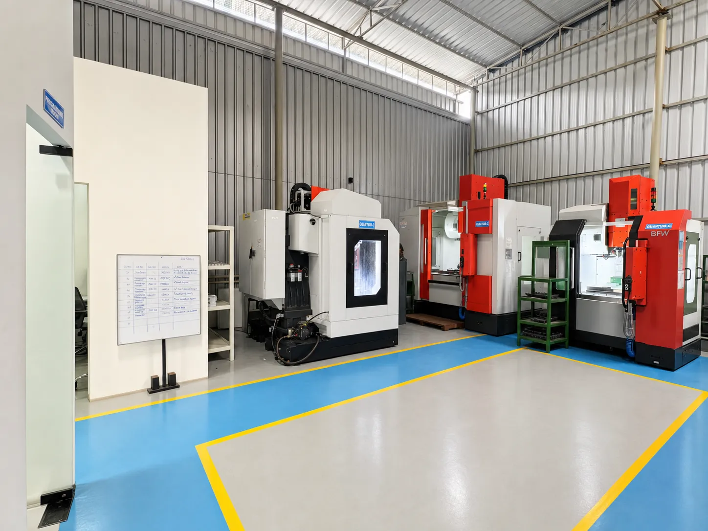 Pranav Dynamics shop floor, Bengaluru